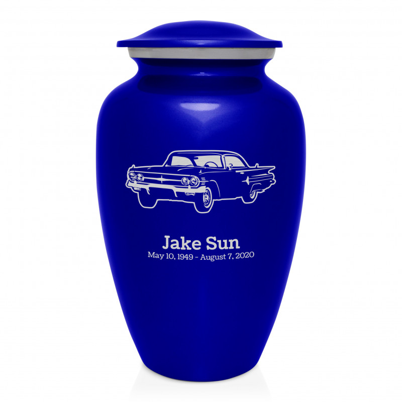 Classic Car III Cremation Urn - Midnight Blue