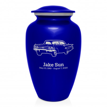 Classic Car III Cremation Urn - Midnight Blue