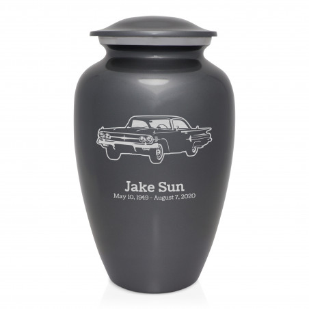 Classic Car III Cremation Urn - Gunmetal Gray