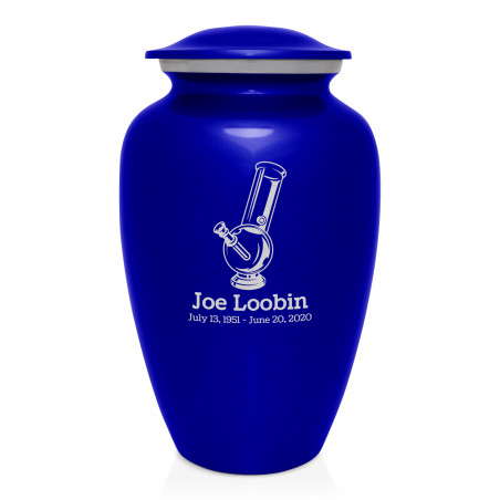 Marijuana Bong Cremation Urn - Midnight Blue