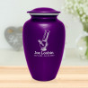Marijuana Bong Cremation Urn - Purple Luster