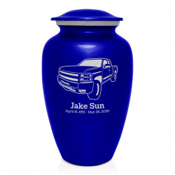 Truck I Cremation Urn - Midnight Blue