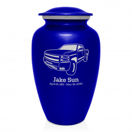 Truck I Cremation Urn - Midnight Blue
