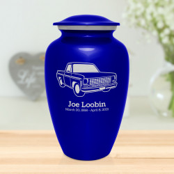 Truck II Cremation Urn - Midnight Blue