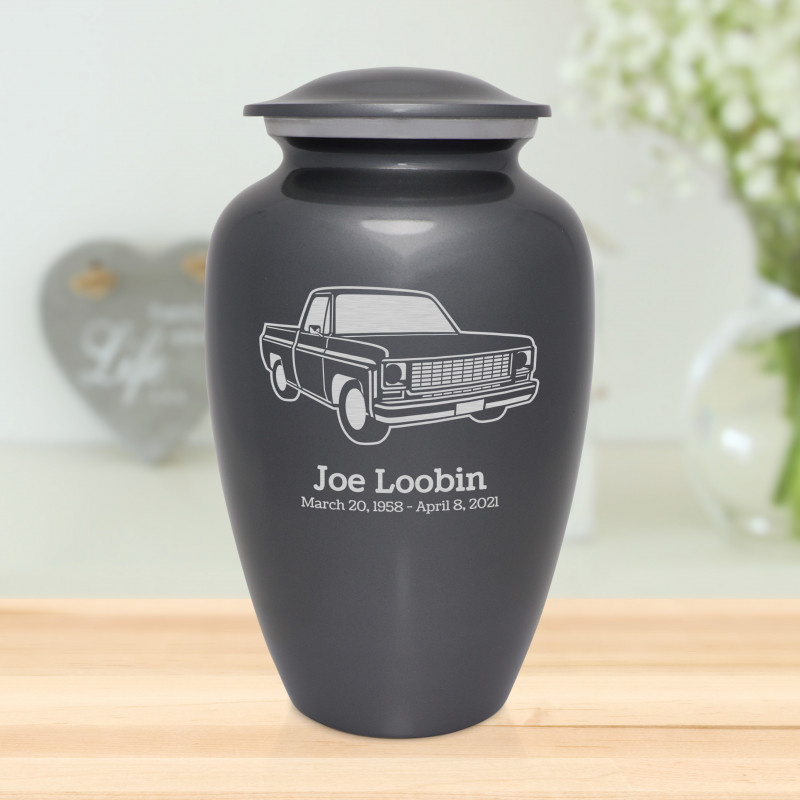 Truck II Cremation Urn - Gunmetal Gray
