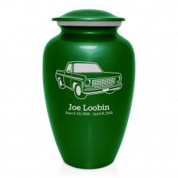 Truck II Cremation Urn - Shamrock Green