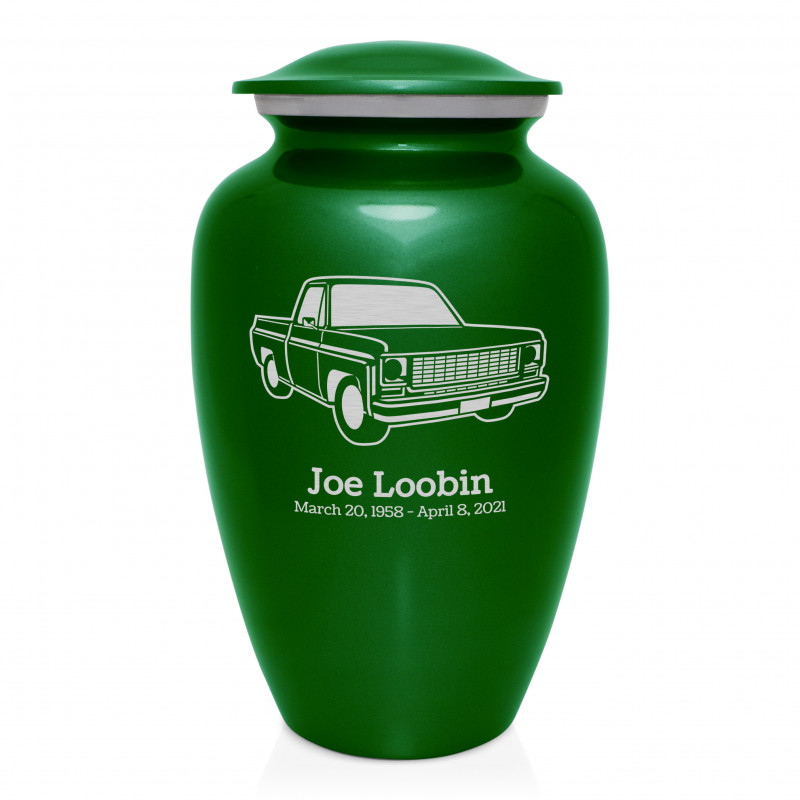 Truck II Cremation Urn - Shamrock Green