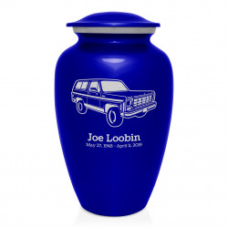 SUV Cremation Urn - Midnight Blue