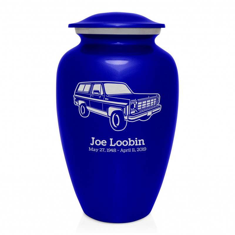 SUV Cremation Urn - Midnight Blue