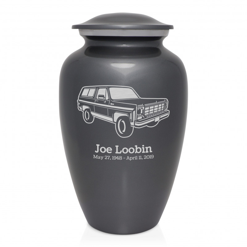 SUV Cremation Urn - Gunmetal Gray