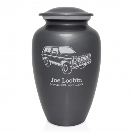 SUV Cremation Urn - Gunmetal Gray