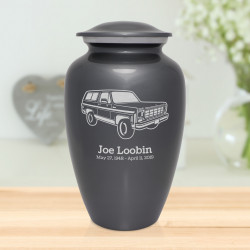 SUV Cremation Urn - Gunmetal Gray