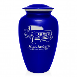 Truck IV Cremation Urn - Midnight Blue