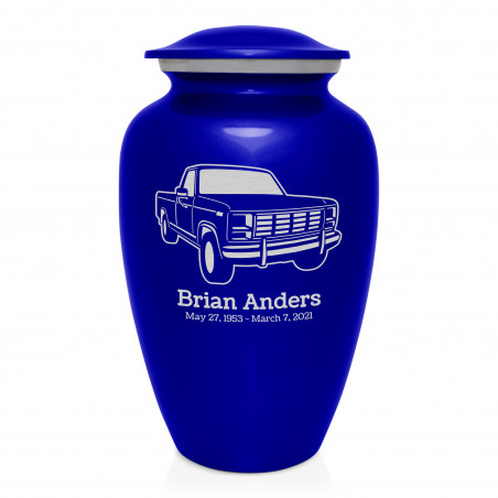 Truck IV Cremation Urn - Midnight Blue