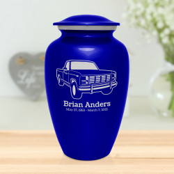 Truck IV Cremation Urn - Midnight Blue