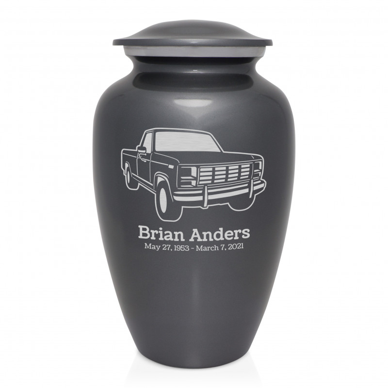 Truck IV Cremation Urn - Gunmetal Gray
