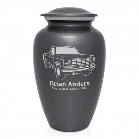 Truck IV Cremation Urn - Gunmetal Gray
