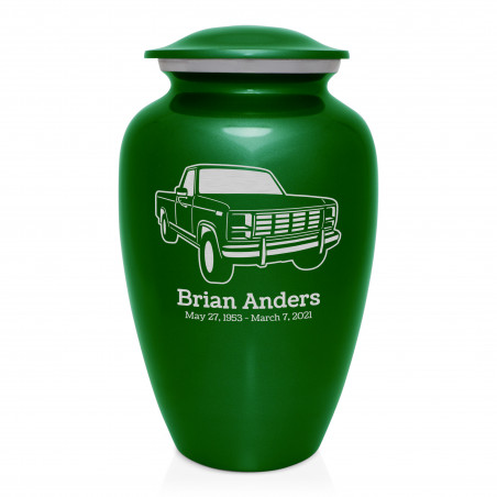 Truck IV Cremation Urn - Shamrock Green