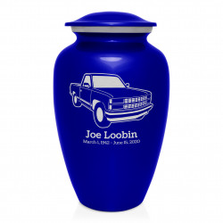 Truck V Cremation Urn - Midnight Blue