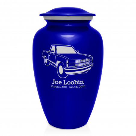 Truck V Cremation Urn - Midnight Blue