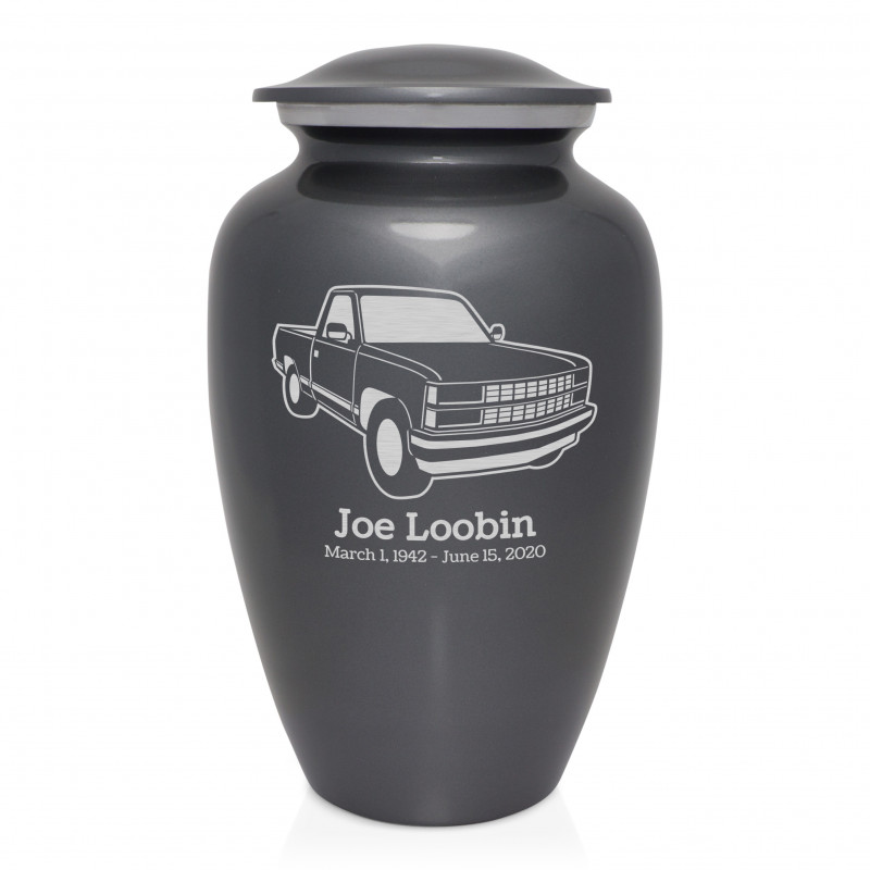 Truck V Cremation Urn - Gunmetal Gray