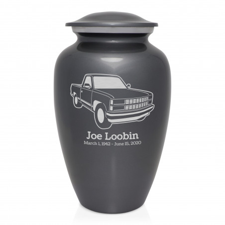 Truck V Cremation Urn - Gunmetal Gray