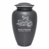 Motorcycle II Cremation Urn - Gunmetal Gray