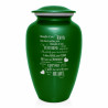 I Thought Of You Today Cremation Urn - Shamrock Green