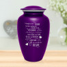 I Thought Of You Today Cremation Urn - Purple Luster