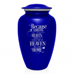 Heaven In Our Home Cremation Urn - Midnight Blue