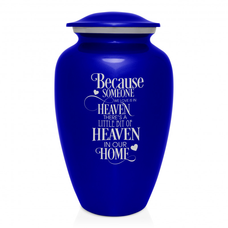 Heaven In Our Home Cremation Urn - Midnight Blue