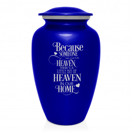 Heaven In Our Home Cremation Urn - Midnight Blue