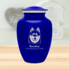 Large Husky Dog Cremation Urn - Midnight Blue