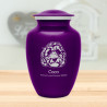Large Labradoodle Dog Cremation Urn - Purple Luster