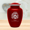 Large Labradoodle Dog Cremation Urn - Ruby Red