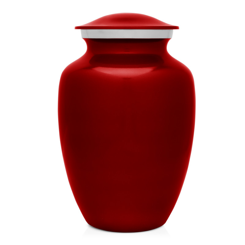 Large English Mastiff Dog Cremation Urn - Ruby Red