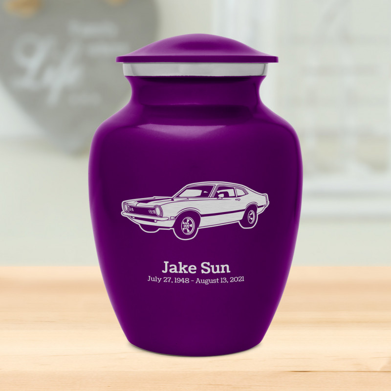 Muscle Car II Sharing Urn - Purple Luster