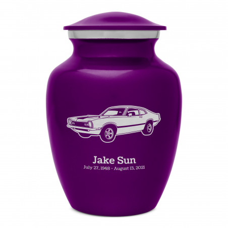 Muscle Car II Sharing Urn - Purple Luster