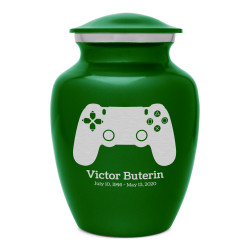 Gaming Controller Sharing Urn - Shamrock Green