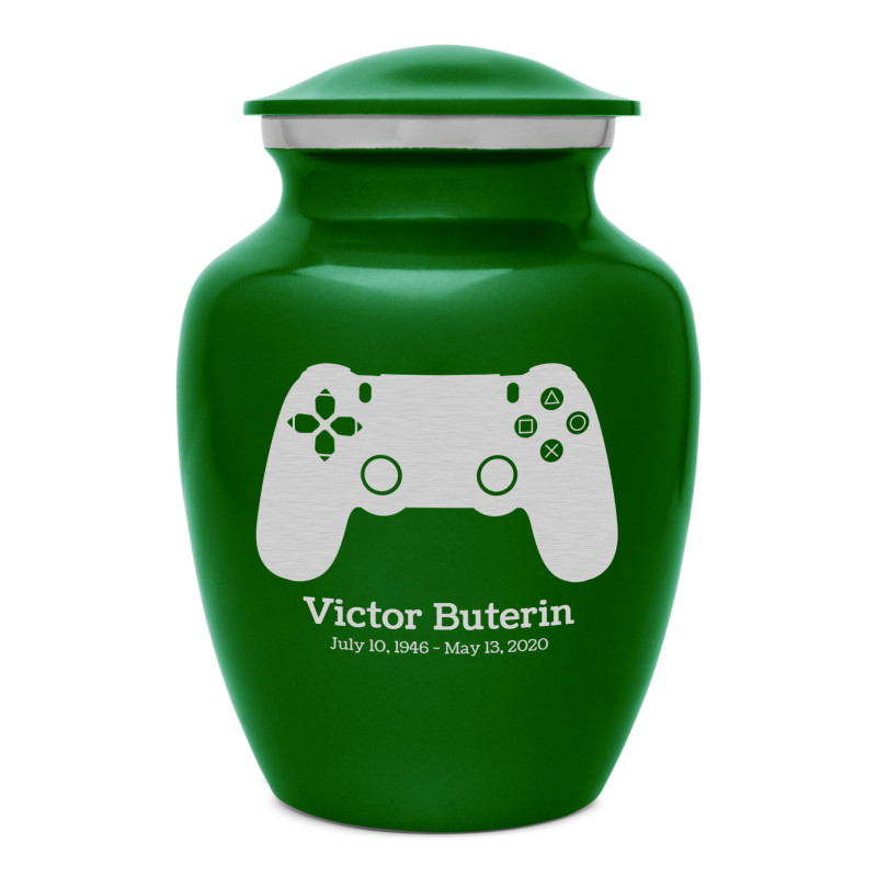 Gaming Controller Sharing Urn - Shamrock Green