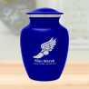 Winged Foot Running Sharing Urn - Midnight Blue