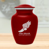 Winged Foot Running Sharing Urn - Ruby Red