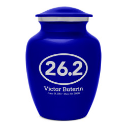 Marathon 26.2 Running Sharing Urn - Midnight Blue
