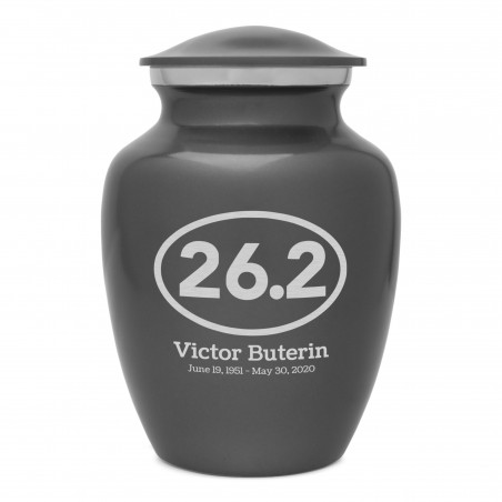Marathon 26.2 Running Sharing Urn - Gunmetal Gray