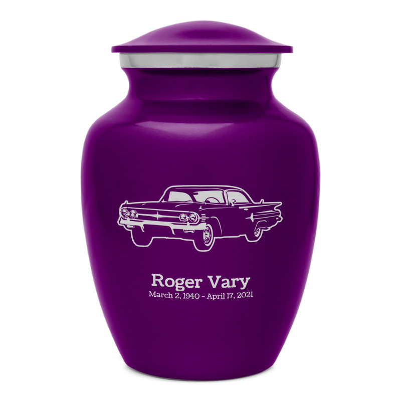 Classic Car III Sharing Urn - Purple Luster