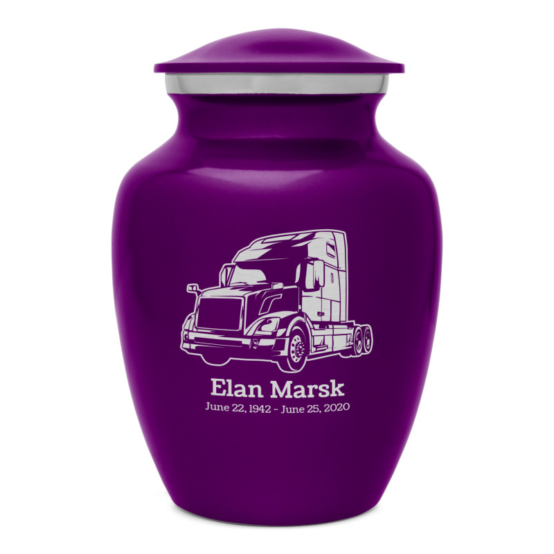 Semi II Sharing Urn - Purple Luster