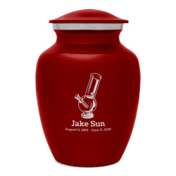 Marijuana Bong Sharing Urn - Ruby Red