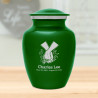 Marijuana Holding Hands Sharing Urn - Shamrock Green
