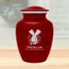 Marijuana Holding Hands Sharing Urn - Ruby Red