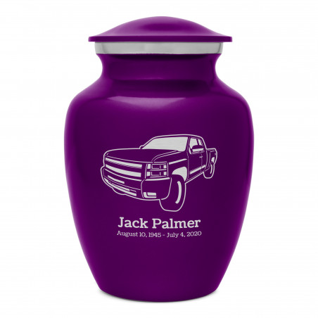 Truck I Sharing Urn - Purple Luster